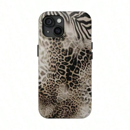 Animal Print Cheetah Zebra Tiger Phone Case, Phone Cases Phone Cover Hard Case Tough 2-Piece Phone Case
