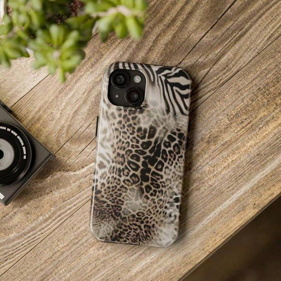 Animal Print Cheetah Zebra Tiger Phone Case, Phone Cases Phone Cover Hard Case Tough 2-Piece Phone Case