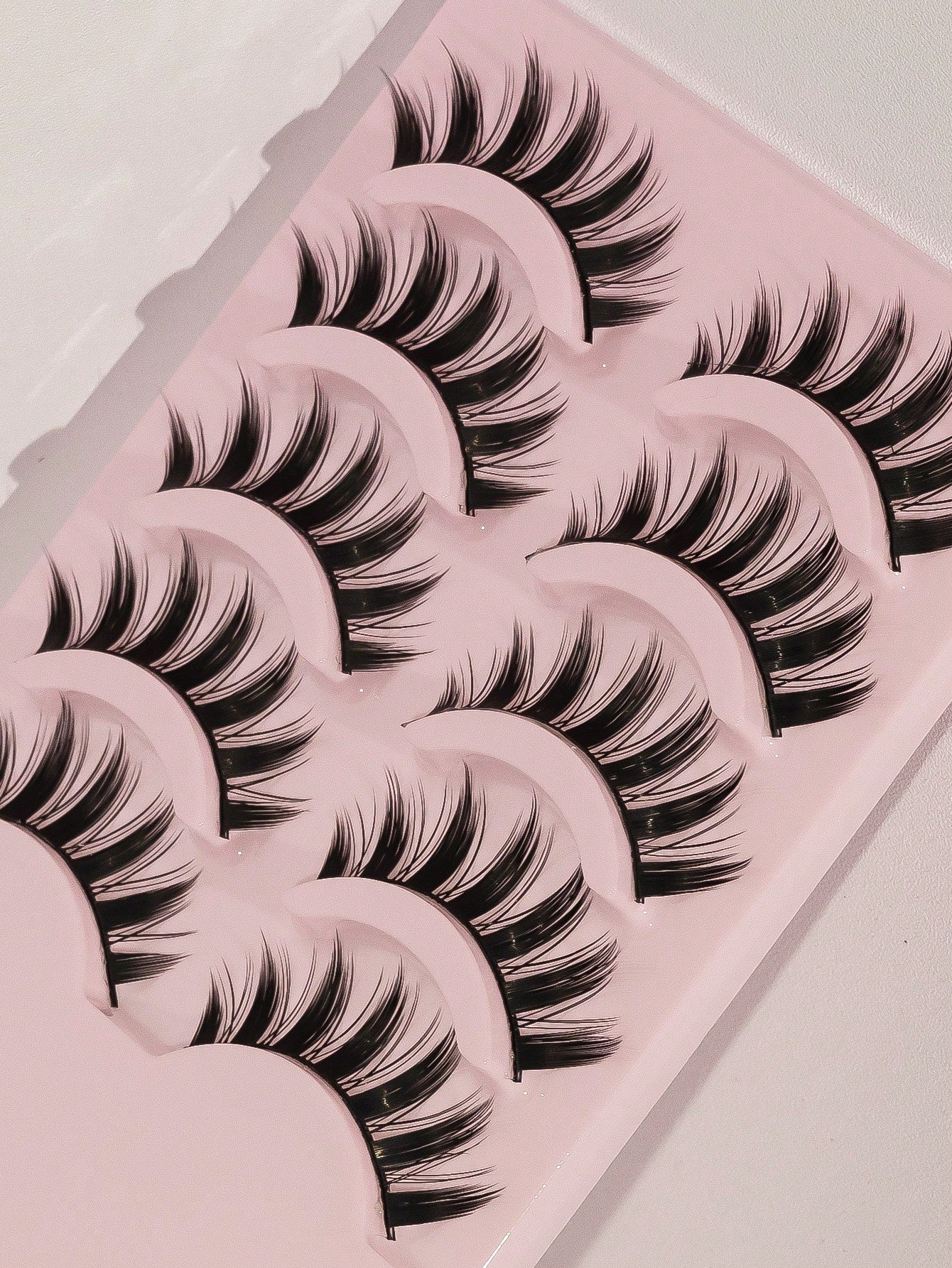 Anime Manga False Eyelashes 5 Pairs Set- Natural Wispy Fluffy Spiky Doll Lashes For Cartoon Makeup & Cosplay European, American, And Japanese Styles