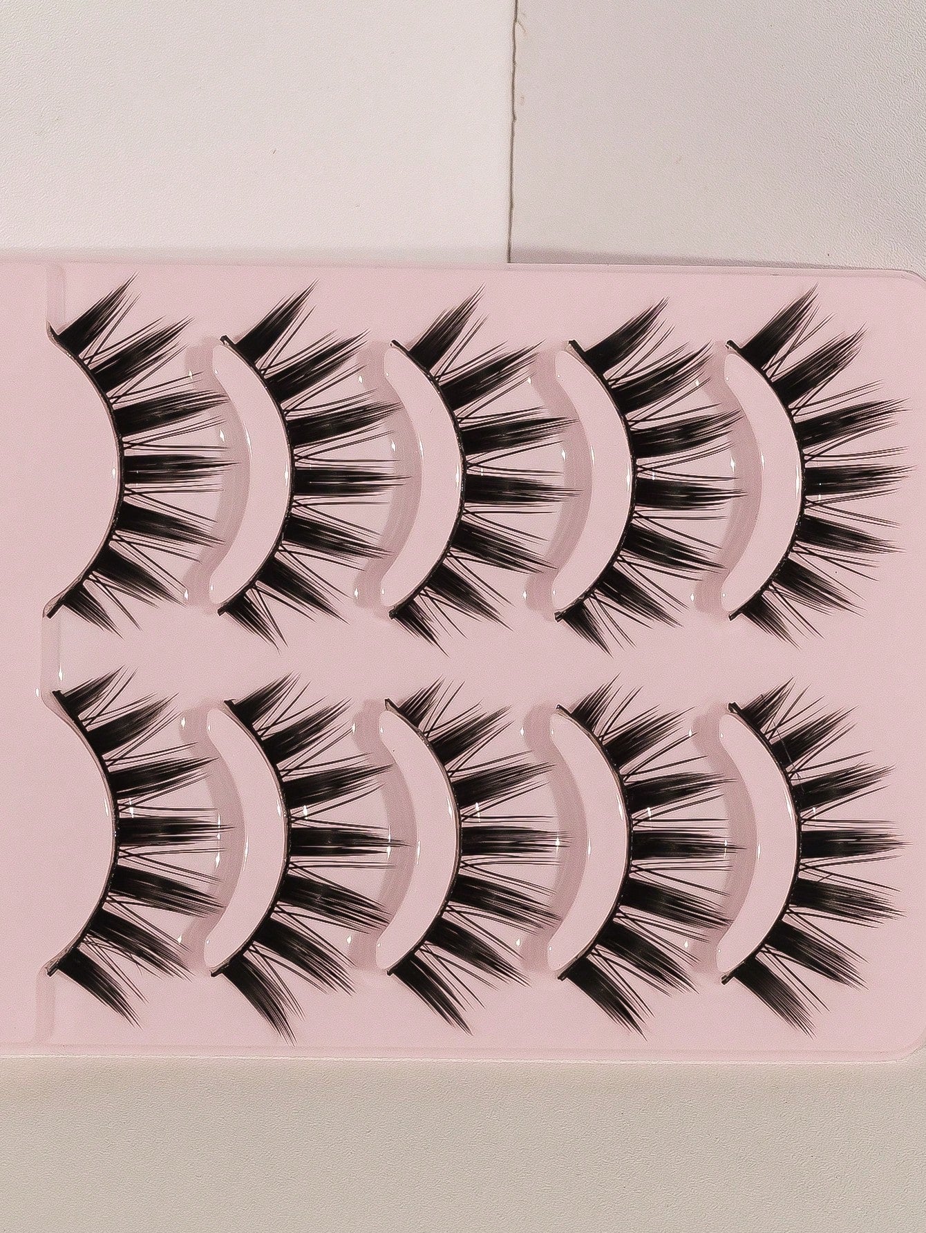 Anime Manga False Eyelashes 5 Pairs Set- Natural Wispy Fluffy Spiky Doll Lashes For Cartoon Makeup & Cosplay European, American, And Japanese Styles