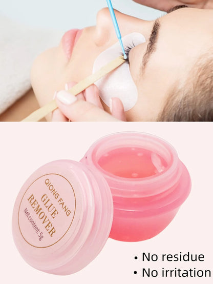 Asiteo 1pc 5g Eyelash Extension Glue Remover Non-Irritating For DIY Lash Clusters Quick Removing Grafted Eyelashes Make Up Tool Lash Glue, Eyelash Glue