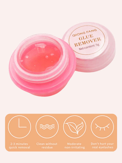 Asiteo 1pc 5g Eyelash Extension Glue Remover Non-Irritating For DIY Lash Clusters Quick Removing Grafted Eyelashes Make Up Tool Lash Glue, Eyelash Glue