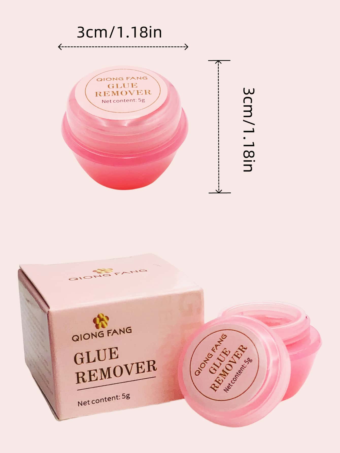 Asiteo 1pc 5g Eyelash Extension Glue Remover Non-Irritating For DIY Lash Clusters Quick Removing Grafted Eyelashes Make Up Tool Lash Glue, Eyelash Glue