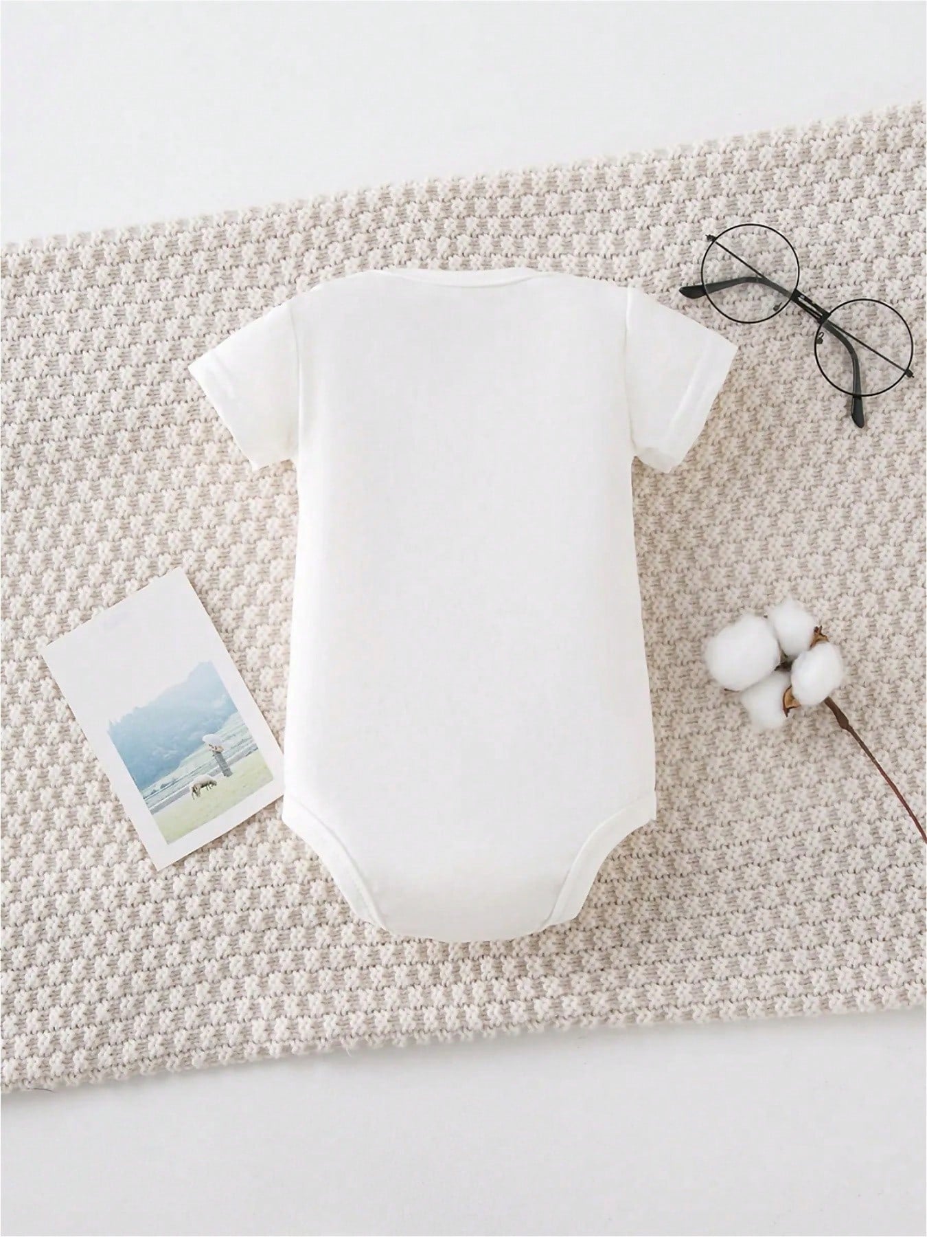 AYJK7 I AM A CHILD OF GOD Print Funny Newborn Boys Clothes 100% Cotton Casual Comfortable Short Sleeve Baby Romper