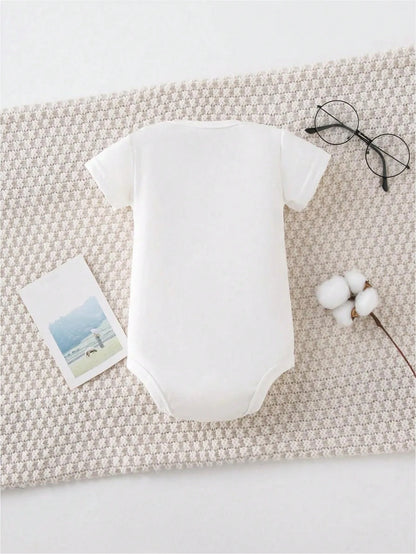 AYJK7 I GET MY ATTITUDE Print Funny Newborn Boys Clothes 100% Cotton Triangle Jumpsuit, Casual Comfortable Short Sleeve Baby Romper