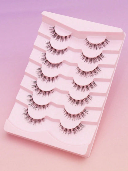 AYRMILLA 1/5/7 Pairs Natural False Eyelashes, Fluffy & Soft 3D Faux Lashes, Long & Silky, Suitable For Daily Work & Meetings, Comfortable Wear, Handmade, Extended Natural Voluminous False Eyelashes
