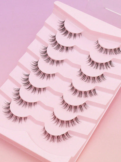 AYRMILLA 1/5/7 Pairs Natural False Eyelashes, Fluffy & Soft 3D Faux Lashes, Long & Silky, Suitable For Daily Work & Meetings, Comfortable Wear, Handmade, Extended Natural Voluminous False Eyelashes