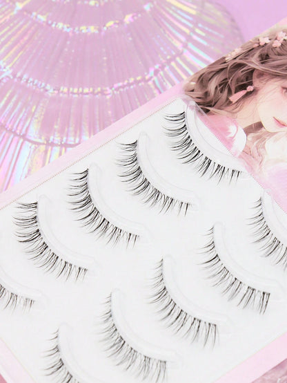 AYRMILLA 1/5/7 Pairs Natural False Eyelashes, Fluffy & Soft 3D Faux Lashes, Long & Silky, Suitable For Daily Work & Meetings, Comfortable Wear, Handmade, Extended Natural Voluminous False Eyelashes