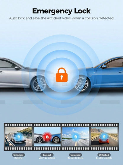 Azdome Dash Camera For Cars, 1296P WiFi Full UHD Car CameraCam, Front Dash Camera For Cars, Driving Recorder With Loop Recording, G-Sensor, Super Night Vision, 24H Parking Mode, WDR, Motion Detection