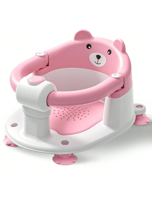 Baby Bath Seat For Babies 6 Months & Up, Toddler Bath Seats For Babies Sitting Up, Non-Slip Infant Bath Tub Chair With 4 Suction Cups & Soft Cushion For Shower, Compact Toddler Bathtub Seat