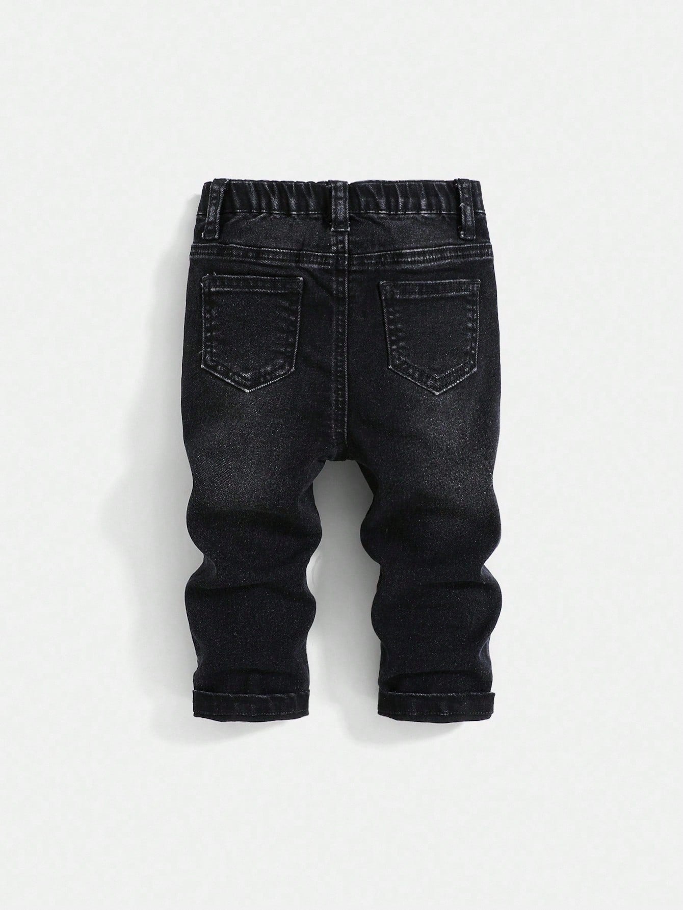 Baby Boys Casual Soft Cute Ripped Cat Whiskers High Stretch Skinny Black Denim Jeans,Casual And Versatile For Baby Boys Indoor/Outdoor Fall/Winter Clothes