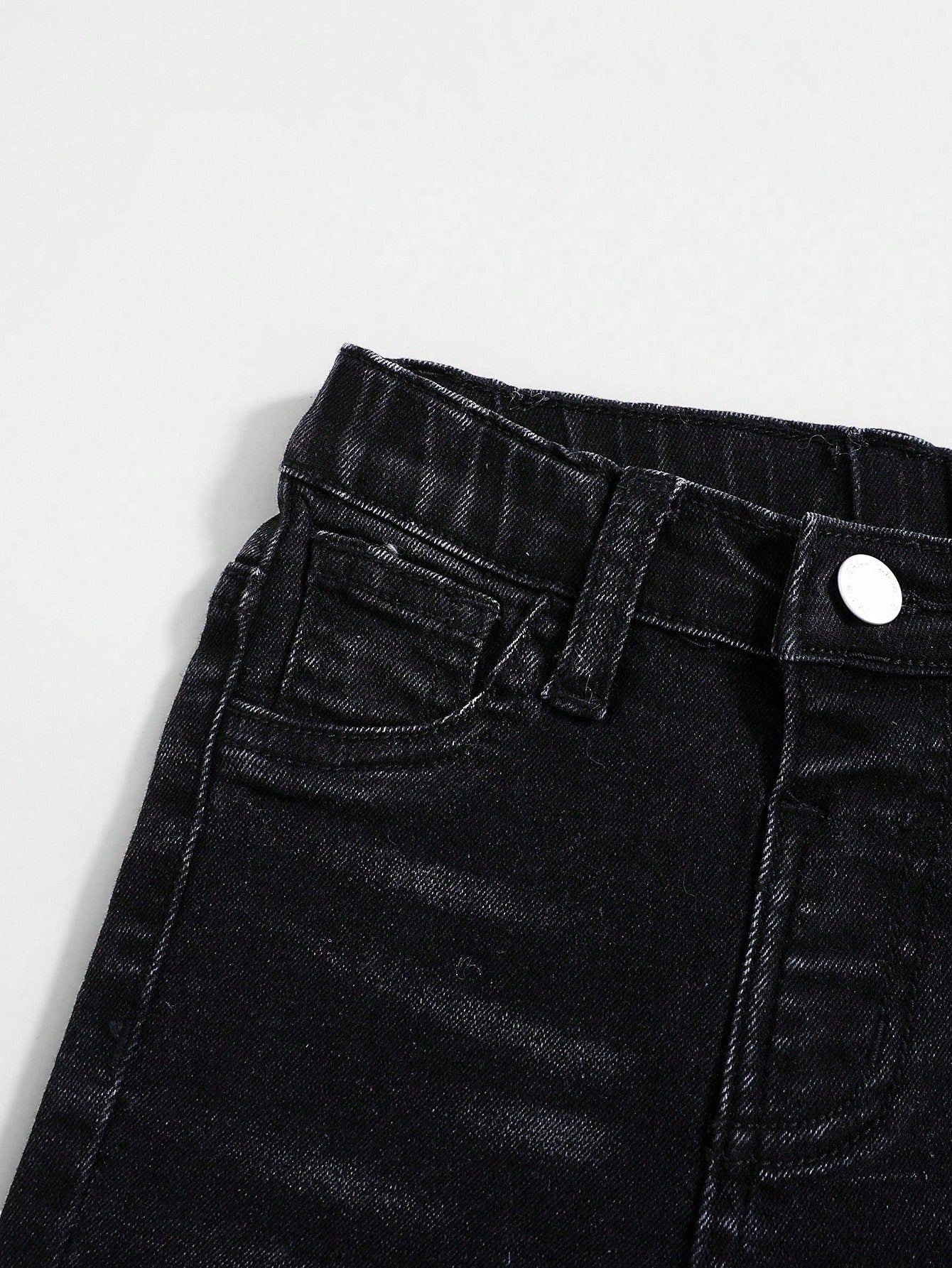 Baby Boys Casual Soft Cute Ripped Cat Whiskers High Stretch Skinny Black Denim Jeans,Casual And Versatile For Baby Boys Indoor/Outdoor Fall/Winter Clothes