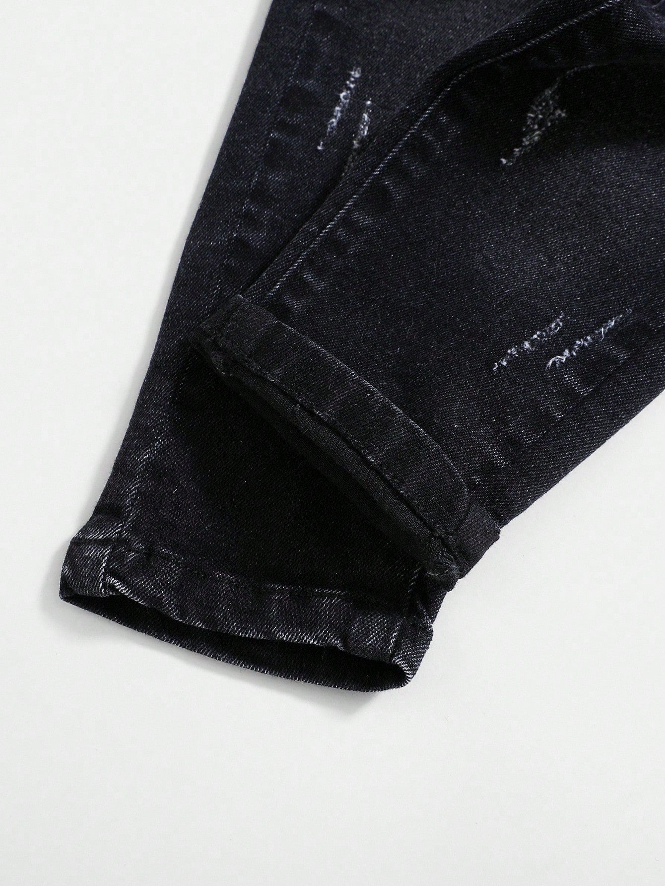 Baby Boys Casual Soft Cute Ripped Cat Whiskers High Stretch Skinny Black Denim Jeans,Casual And Versatile For Baby Boys Indoor/Outdoor Fall/Winter Clothes