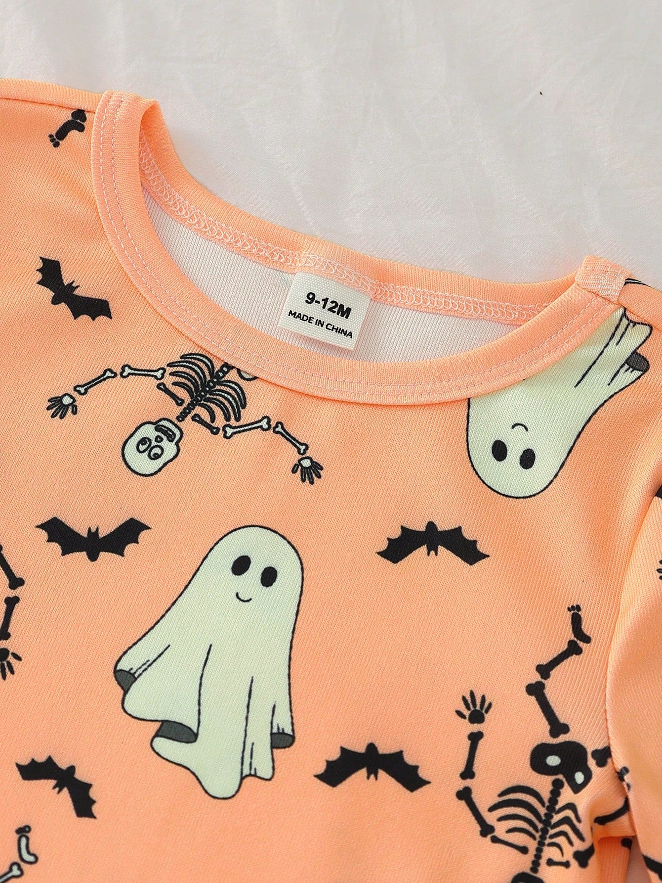 Baby Boys Spring/Autumn Cartoon Dinosaur & Palm Tree Random All-Over Print Crew Neck Long Sleeve Top And Elastic Waist Long Pants Snug Fit Loungewear
