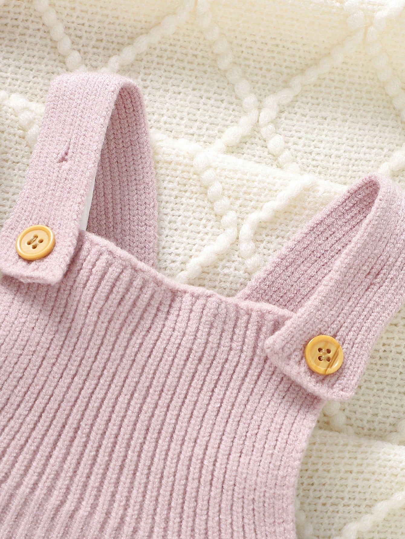 Baby Girls' Pastal Light Pink 3-Piece Set, Cute Autumn Knitted Outfits With Hat, Socks Sweater, Newborn Soft Jumpsuit Overalls, Matching Family
