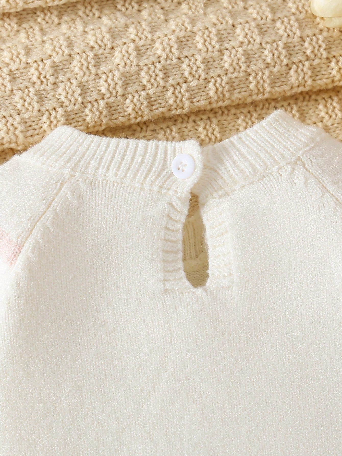 Baby Girls Sweater Onesies, Infant Girls Knit Bodysuit, Short Crawl Suit, Apricot Color, Versatile Daily Casual, Rainbow Striped, Handmade Crochet Floral, Heavy Workmanship, Exquisite, Cute, Com