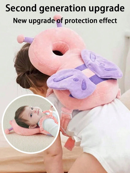 Baby Head Protector Cushion Backpack For Walking & Crawling,Christmas Elements Baby Walkers Protective Toddler Adjustable Baby Head Protection Safety Pad Backpack Wear For Crawling,Christmas