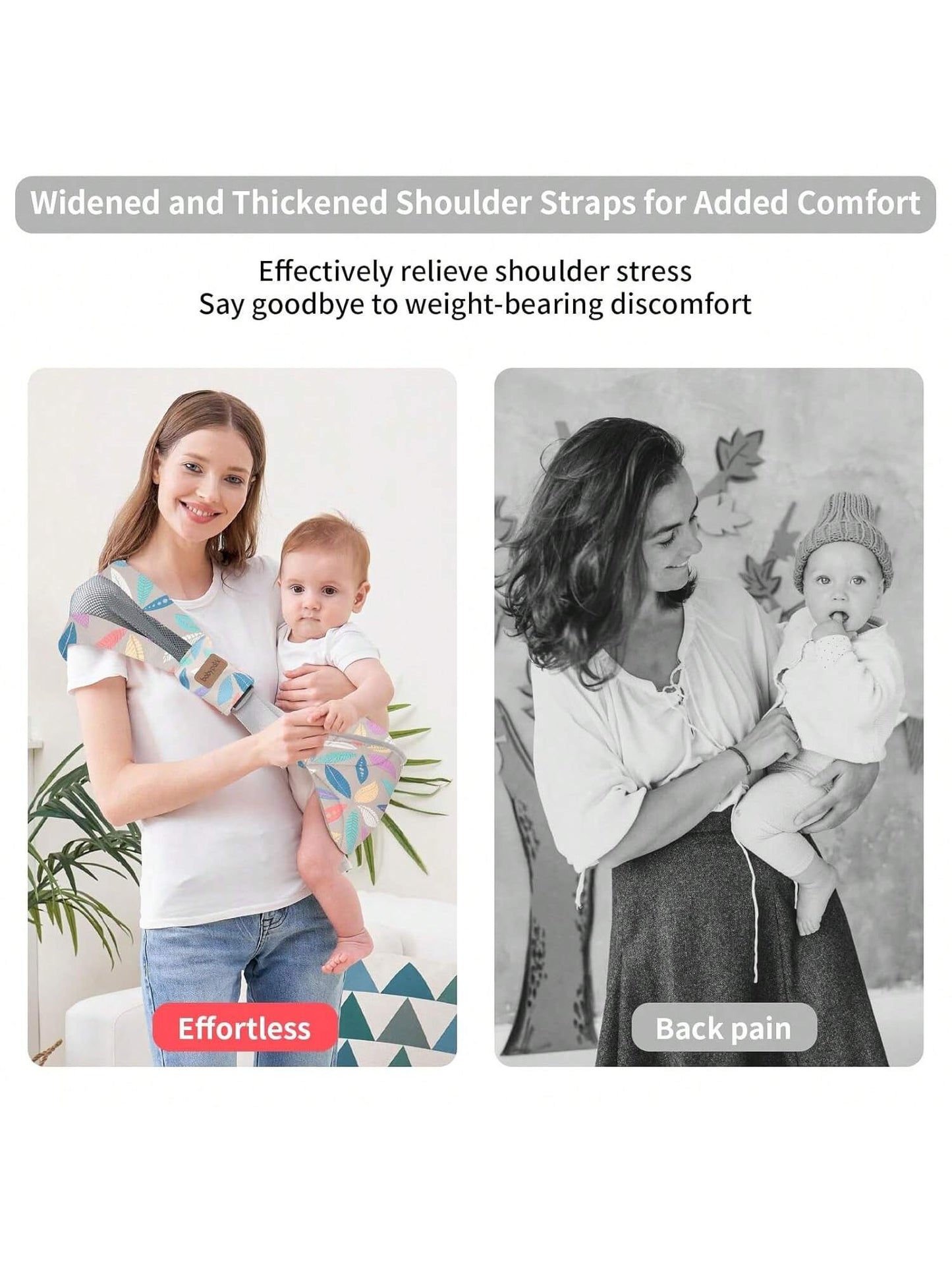 Baby Sling Carrier, Child Compact Hipseat One-Shoulder Carrier Portable Lightweight Baby Carrier Sling Hip Newborn To Toddler For Infants Carrying Up To 35 Lbs