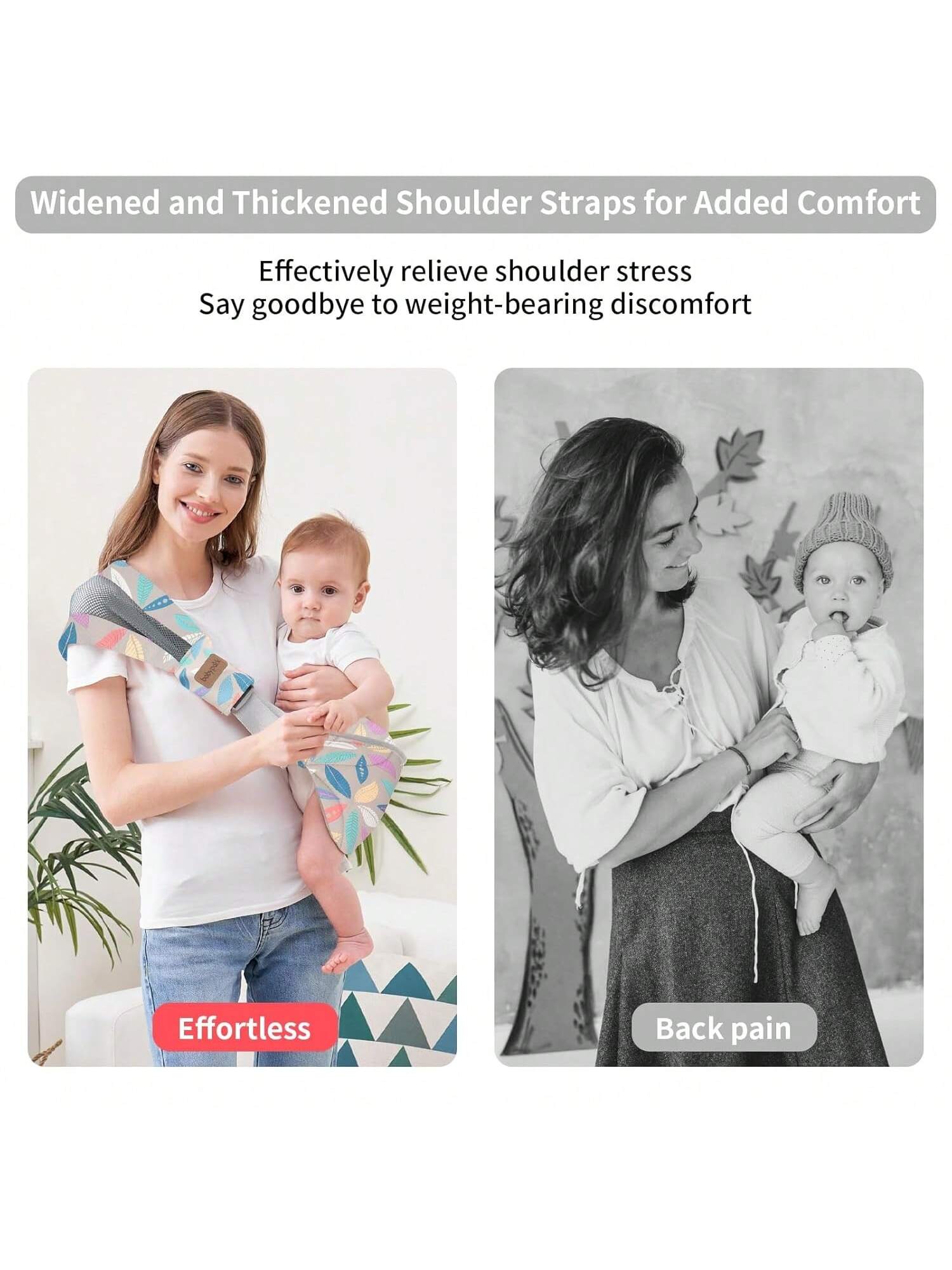 Baby Sling Carrier, Child Compact Hipseat One-Shoulder Carrier Portable Lightweight Baby Carrier Sling Hip Newborn To Toddler For Infants Carrying Up To 35 Lbs