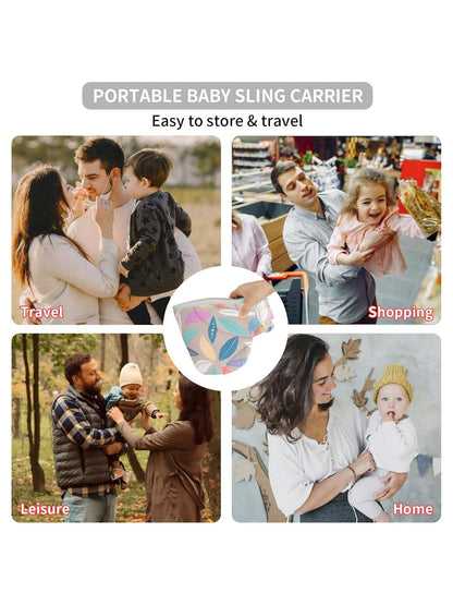 Baby Sling Carrier, Child Compact Hipseat One-Shoulder Carrier Portable Lightweight Baby Carrier Sling Hip Newborn To Toddler For Infants Carrying Up To 35 Lbs