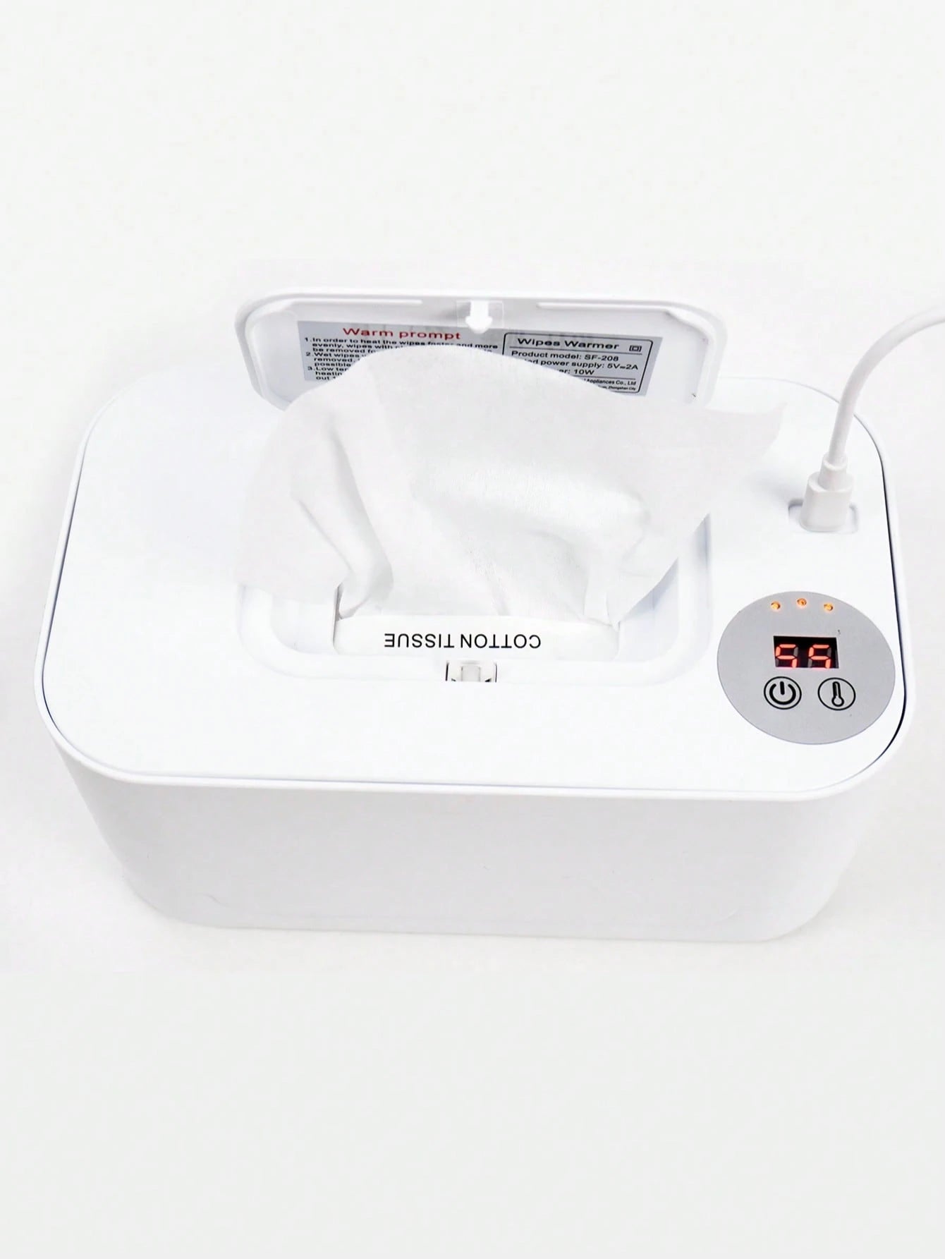 Baby Wet Wipes Warmer, Portable Heated Wipe Dispenser, Moisturizing Constant Temperature Warmer For Wet Tissue