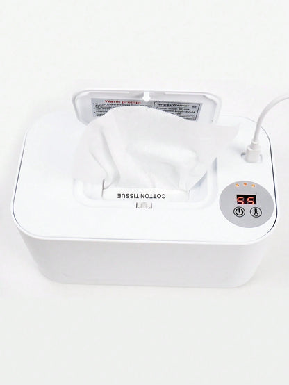 Baby Wet Wipes Warmer, Portable Heated Wipe Dispenser, Moisturizing Constant Temperature Warmer For Wet Tissue