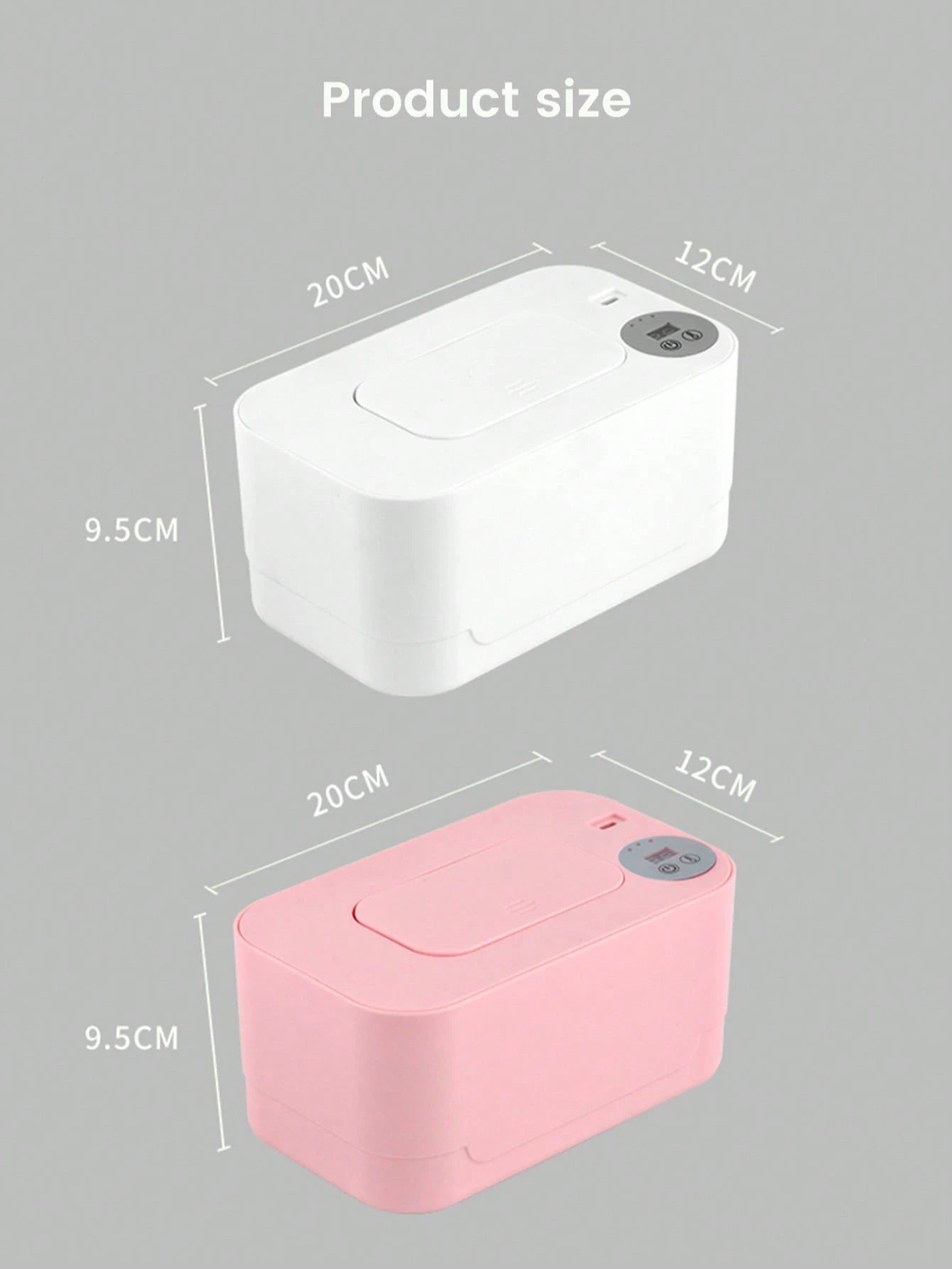 Baby Wet Wipes Warmer, Portable Heated Wipe Dispenser, Moisturizing Constant Temperature Warmer For Wet Tissue
