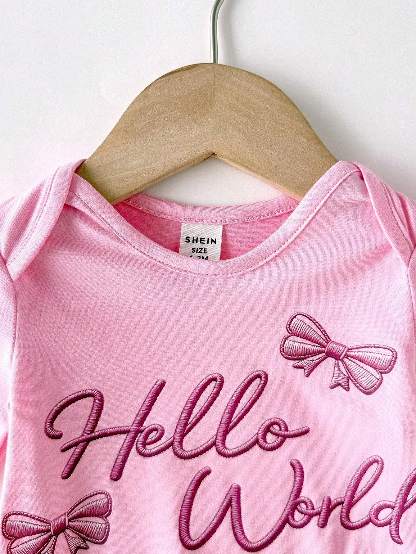 Babygirl Cute Casual Knit Pink Printed Footie Jumpsuit