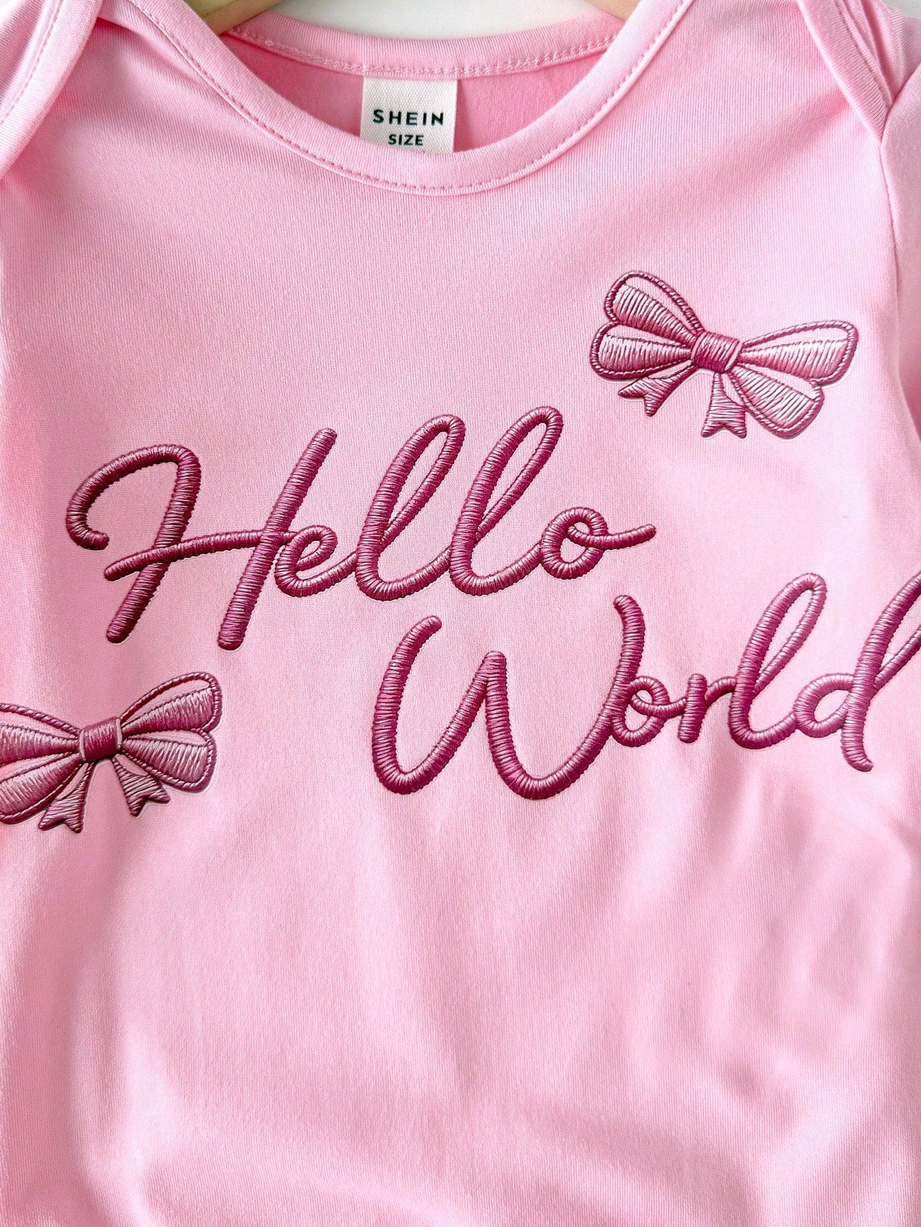 Babygirl Cute Casual Knit Pink Printed Footie Jumpsuit