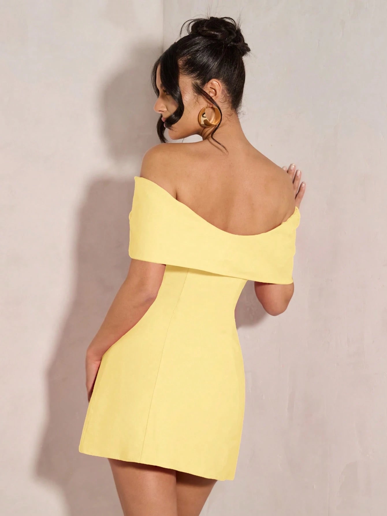 BAE Women's Elegant Open Shoulder Bowknot Cocktail Dress, Suitable For Party, Date Night, Clubbing In Autumn & Winter,Graduation Dresses,Elegant