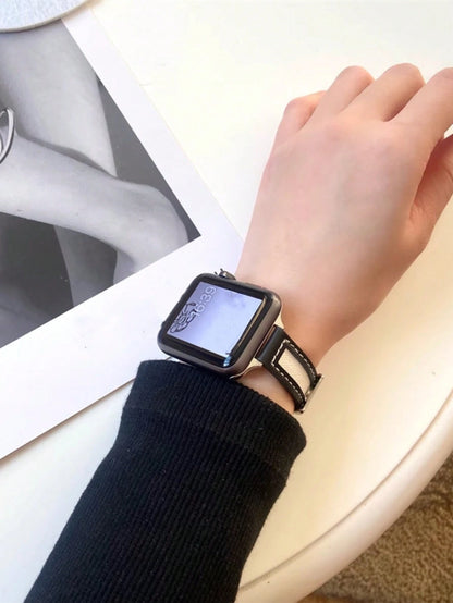 Band, Minimalist & Fashionable Canvas Strap, Compatible With Apple Watch Series 1/2/3/4/5/6/7/8/9/10/SE/Ultra, Metal Buckle Quick Release Design, Fits 38mm 40mm 41mm 42mm 44mm 45mm 49mm, Business Casu