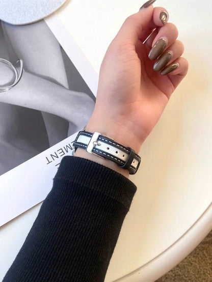Band, Minimalist & Fashionable Canvas Strap, Compatible With Apple Watch Series 1/2/3/4/5/6/7/8/9/10/SE/Ultra, Metal Buckle Quick Release Design, Fits 38mm 40mm 41mm 42mm 44mm 45mm 49mm, Business Casu