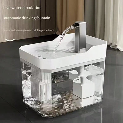 BDTGP One Automatic Pet Water Fountain, Capacity, Quiet Operation And USB Charging, Suitable For Cats And Dogs, NoBatteries Required.