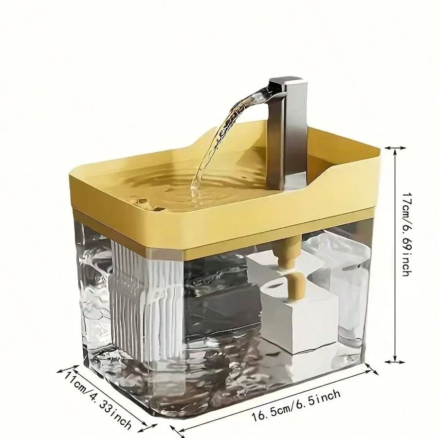 BDTGP One Automatic Pet Water Fountain, Capacity, Quiet Operation And USB Charging, Suitable For Cats And Dogs, NoBatteries Required.