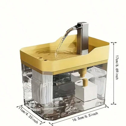 BDTGP One Automatic Pet Water Fountain, Capacity, Quiet Operation And USB Charging, Suitable For Cats And Dogs, NoBatteries Required.