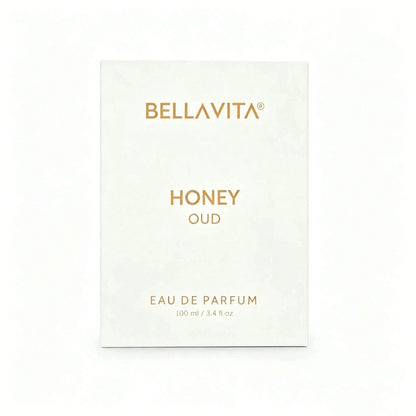 Bellavita Honey OUD Unisex Perfume Spray (3.4 Oz.)| Vanilla And Bergamot Notes, Lasting Arabian Fragrance, Floral Fragrance And Spicy Vegetable Gum Honey Fragrance