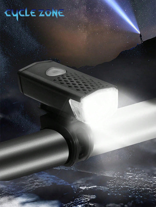 Bike Light Usb Rechargeable Super Bright Front Headlight For Night Riding
