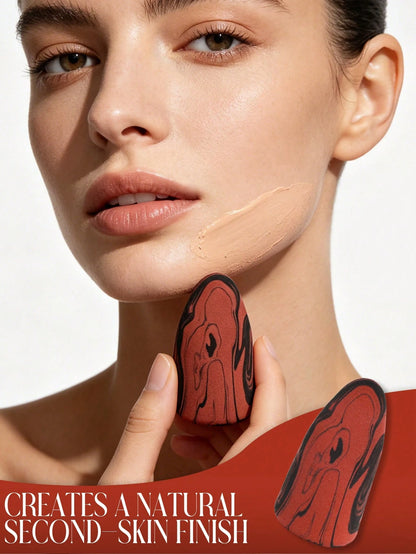 Black Red Rocket Head Beauty Sponge 2/4/6/8/12/20Pcs Non Latex Hydrophilic PU Makeup Sponge Blender, Soft Beauty Sponges For Foundation BB Cream Concealer Liquid Makeup