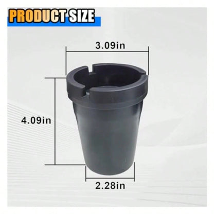 Black Smokeless Ashtray, Jumbo Butt Bucket Ashtray, Portable Plastic Ashtray, Self-Extinguishing Cup Car Ash Holder Automotive Ashtray Bucket For Car Truck Home Office