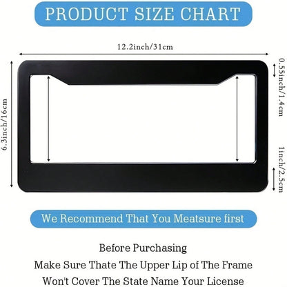 Blessing License Plate Frame With Jesus And Bible Verse- Heavy Duty Aluminum Christian Car Accessory License Plate Holder(12.3.3) With Screws And Caps- Unisex Religious Vehicle Decoration, License Pla