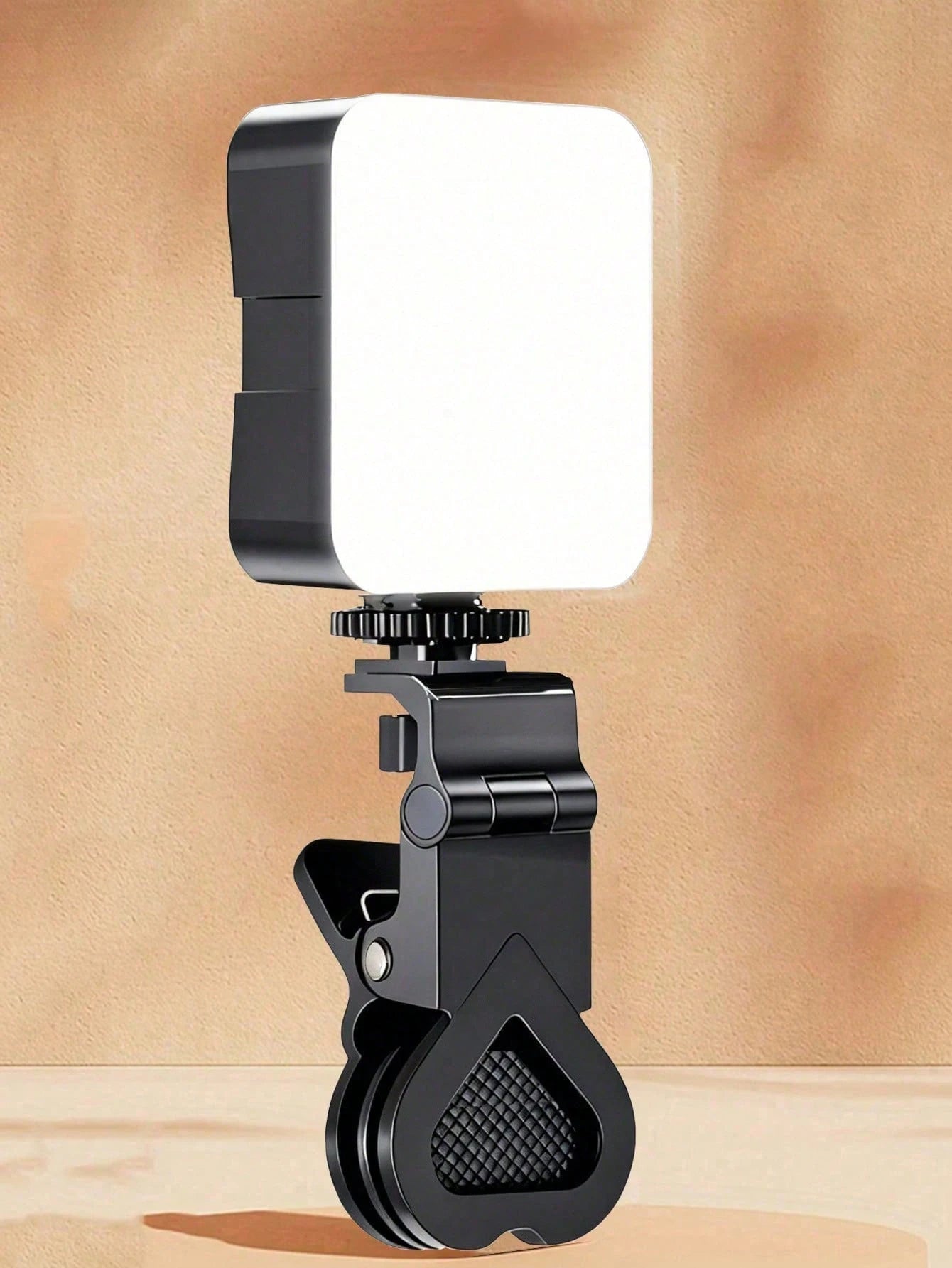 Borriig 1pc Portable Mini Clip-On Fill Light, Selfie Ring LED Light, Adjustable Brightness LED Video Light, Suitable For Camera And Camcorder Vlogging, Can Be Used For Photo Selfie, Video Recording, Z