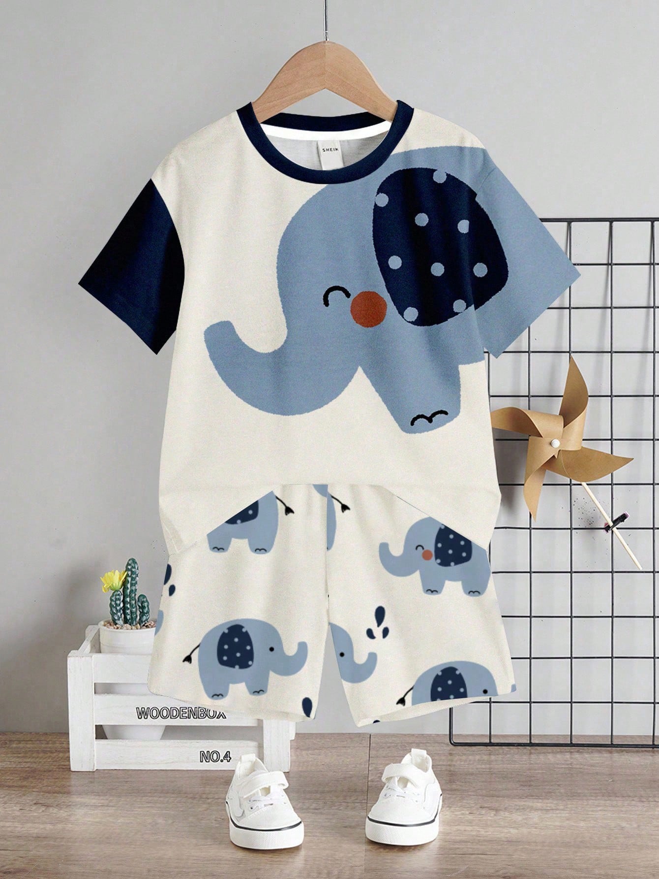 Bubblio Baby Boy 2pcs/Set Turquoise Summer Casual Cute Beach Shorts Suit,PUPPIES Graphic Round Neck Short Sleeve Tee,Everyday Basic Kids' Choice Collection