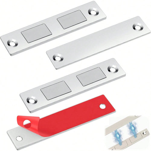 Cabinet Door Magnetic Catch Magnet 1/2/3/4/5/6/7/8/9pcs Ultra-Thin Door Magnetic Catch Cabinet Magnet Door Closer Double Magnet Drawer Wardrobe Magnetic Closing Hardware For Furniture Cabinet Doors