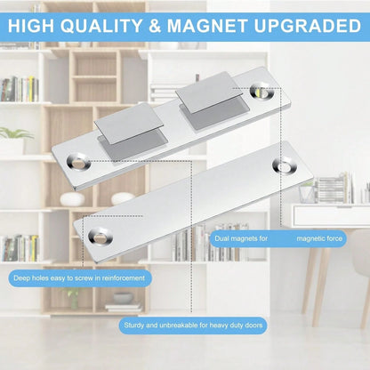 Cabinet Door Magnetic Catch Magnet 1/2/3/4/5/6/7/8/9pcs Ultra-Thin Door Magnetic Catch Cabinet Magnet Door Closer Double Magnet Drawer Wardrobe Magnetic Closing Hardware For Furniture Cabinet Doors