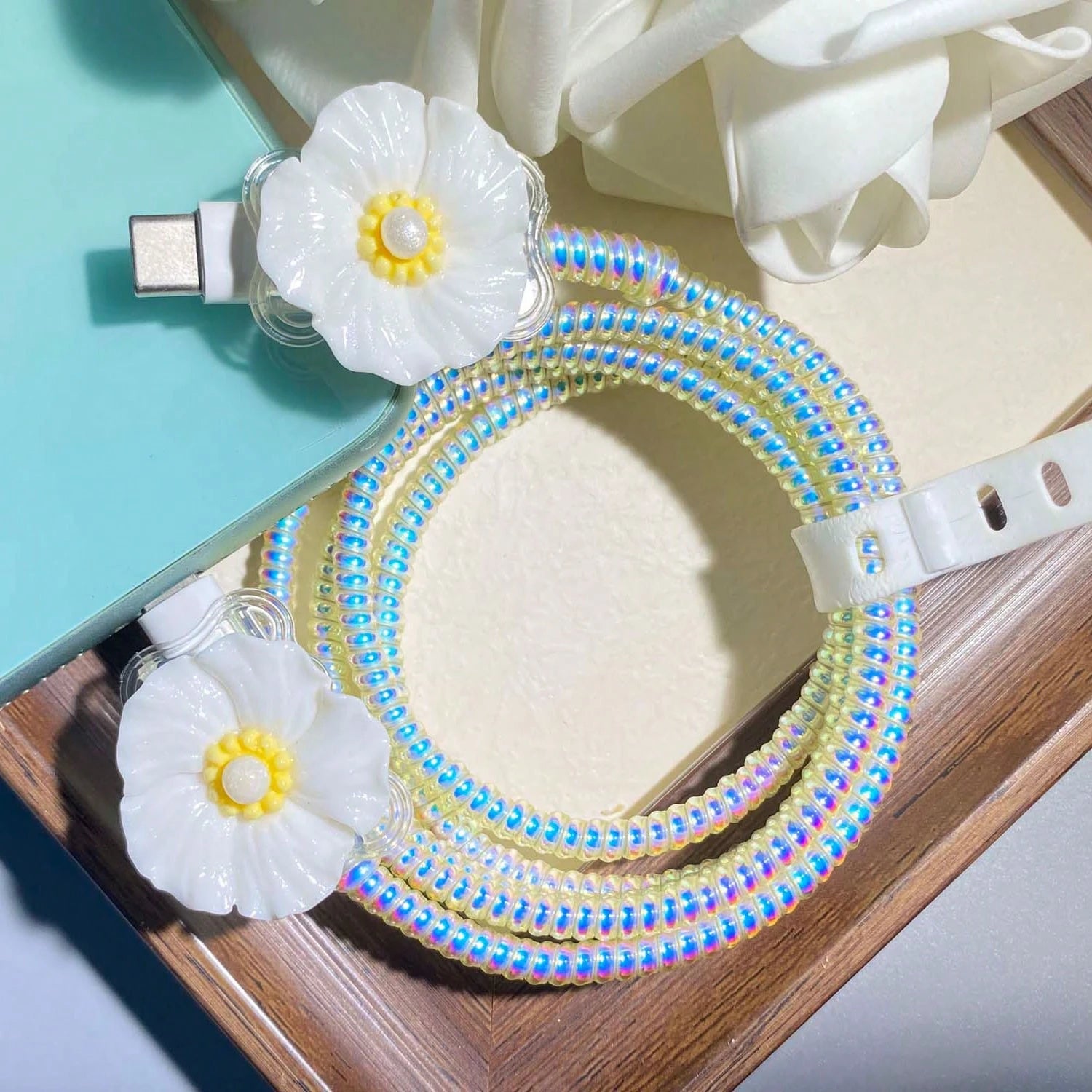 Cable Protector, Anti-Breakage Charging Cable Sleeve, Suitable For IPhone 12-15/16, Type-C & Lightning Data Cable Protector