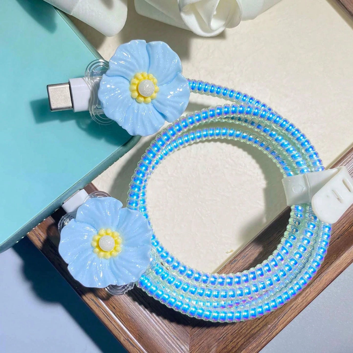 Cable Protector, Anti-Breakage Charging Cable Sleeve, Suitable For IPhone 12-15/16, Type-C & Lightning Data Cable Protector
