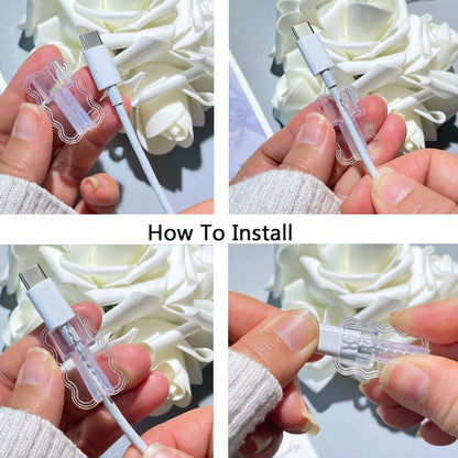 Cable Protector, Anti-Breakage Charging Cable Sleeve, Suitable For IPhone 12-15/16, Type-C & Lightning Data Cable Protector