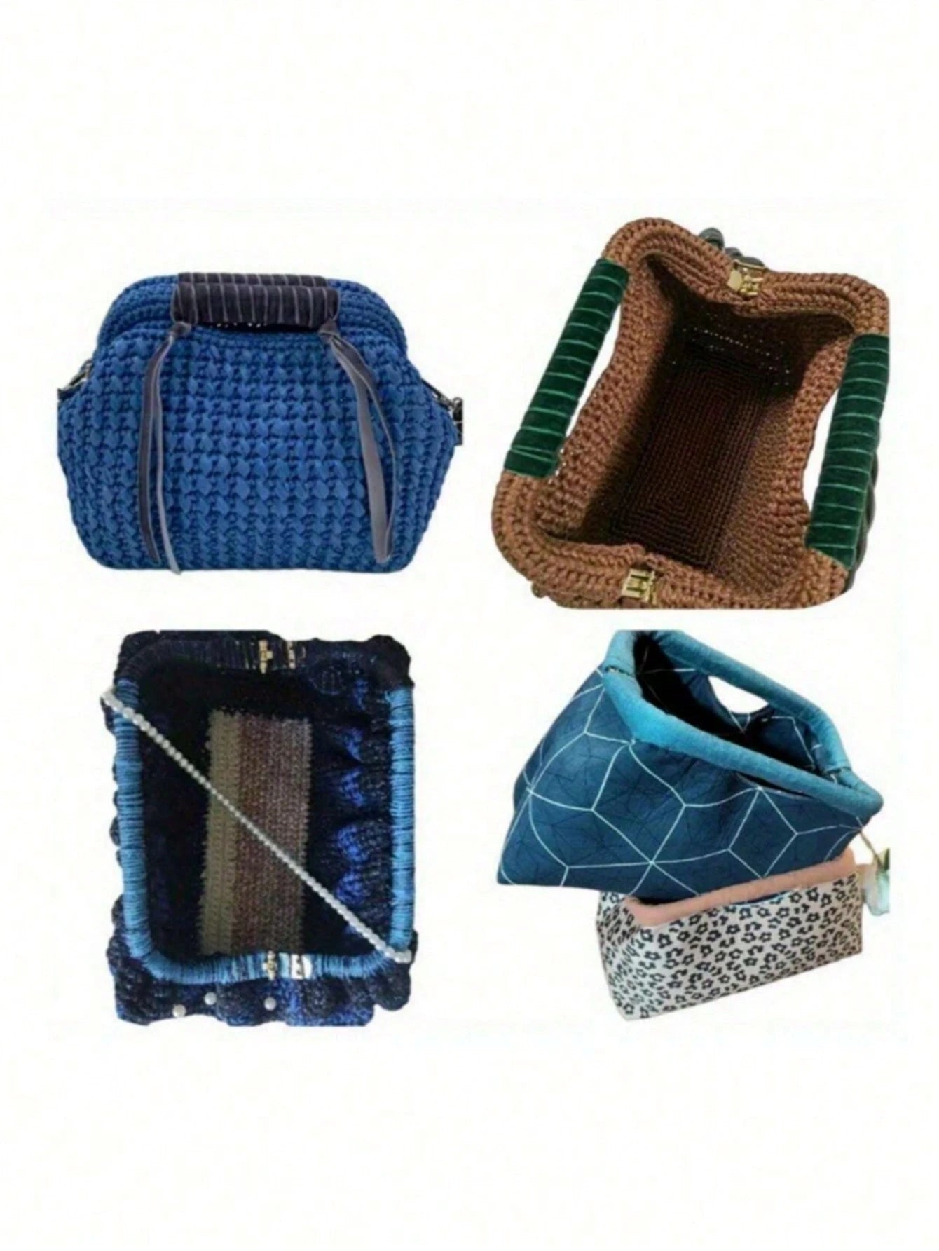CALINNL Foldable Frame Clutch Purse Accessories, DIY Components, Replaceable Parts, Reusable Bag Accessories, Handbag Spare Parts
