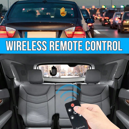 Car Accessories For Men, Car Finger Light With Remote- Give The Bird & Wave & Love To Drivers- Truck Accessories, Finger Flicker LED Hand Gesture Signs, Ideal Gift For Men And Women