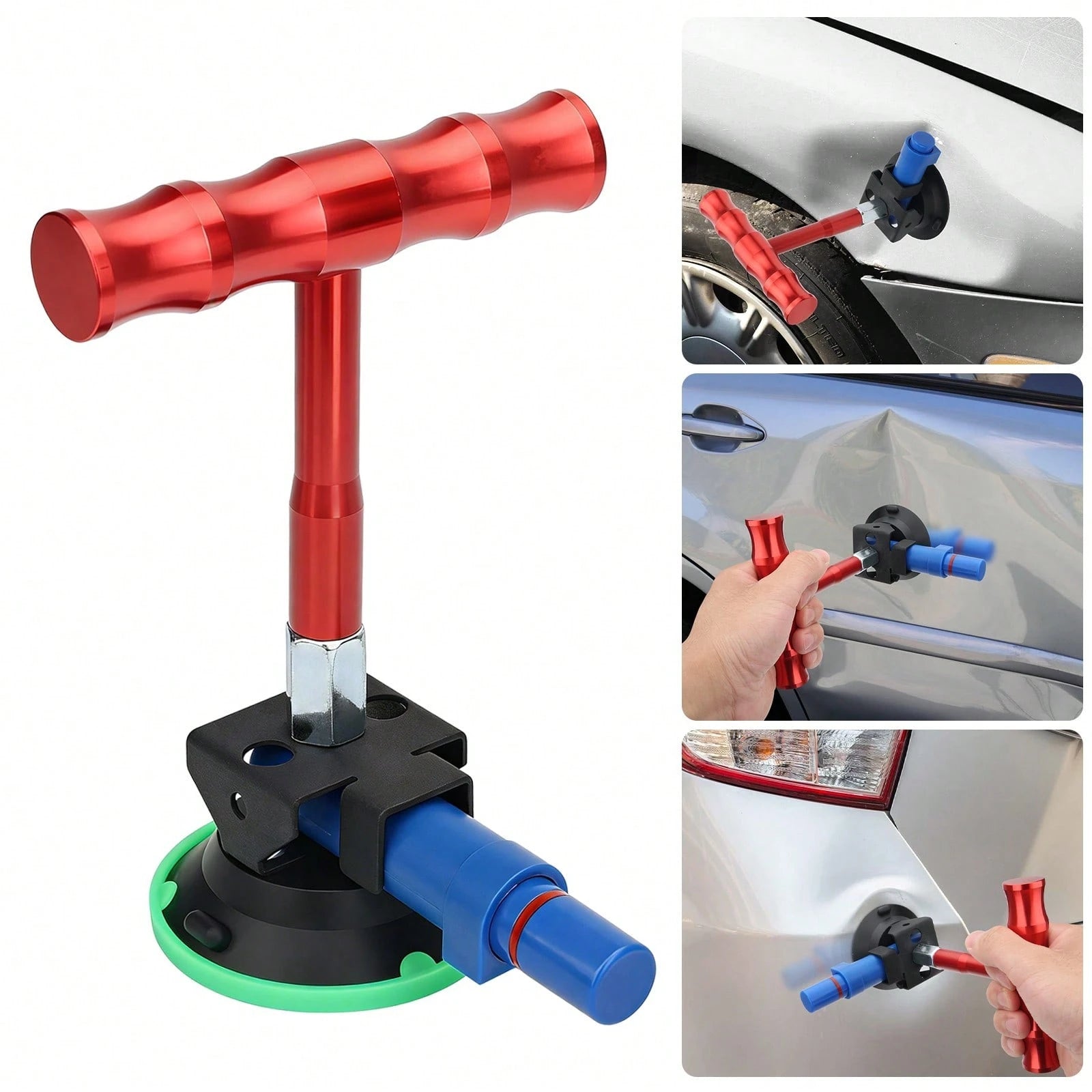 Car Body Paintless Dent Repair Tools Suction Cup Puller Lifter Hail Removal Kit